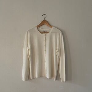 Croft & Barrow Classic Cardigan Ivory